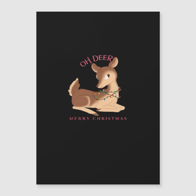 Oh Deer Navidad Diseño Moderno  (Anverso)