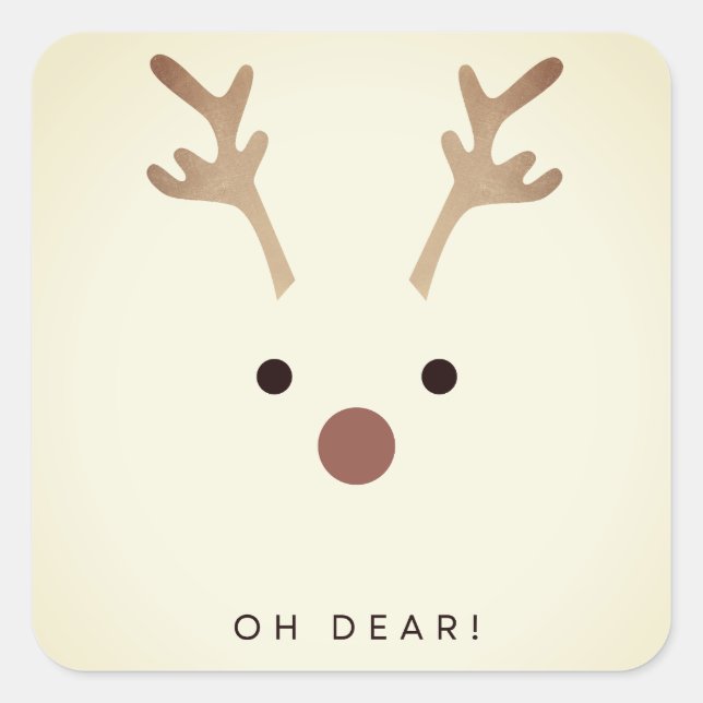 Oh Deer Pegatina (Anverso)