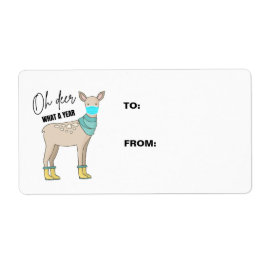 Oh Deer Qué Un Año Los Navidades Dan Etiquetas