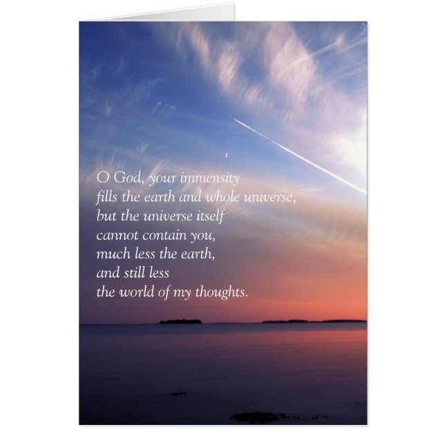 Oh Dios, tu inmensidad llena la tierra (Frente)