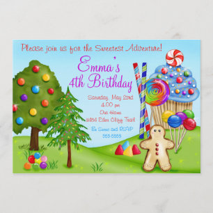 Oh Dulces invitaciones para el pastel de cumpleaño