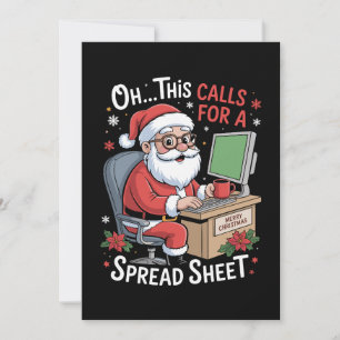 Oh, Esto Pide Un Navidad De Hoja De Cálculo