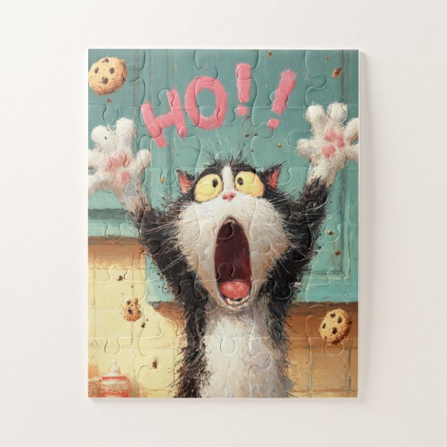 ¡Oh! Gato Cookie - Divertido rompecabezas Personal (Vertical)