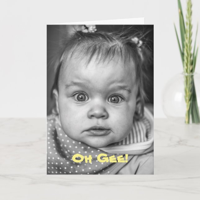 OH GEE TARJETA DE CUMPLEAÑOS DURO (Anverso)