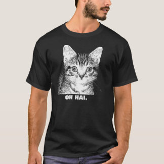 "OH HAI." - Camisa del gatito para hombre