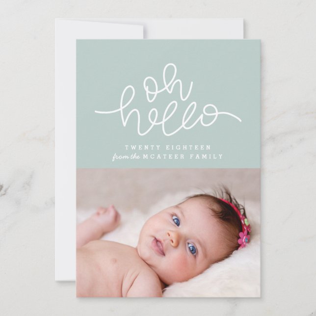 Oh hola guión foto de año nuevo (Anverso)