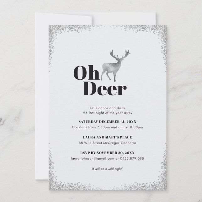 Oh Invitación de ciervo (Anverso)