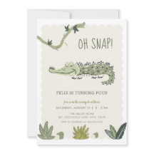 Oh Invitación de cumpleaños de copo de ciénaga ins