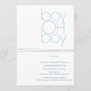 Oh invitación de encargo de Baby Shower