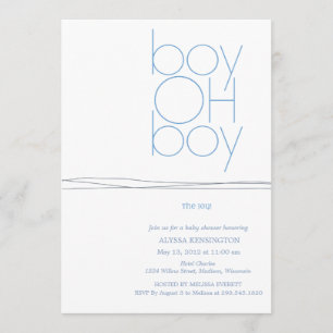 Oh invitación de encargo de Baby Shower