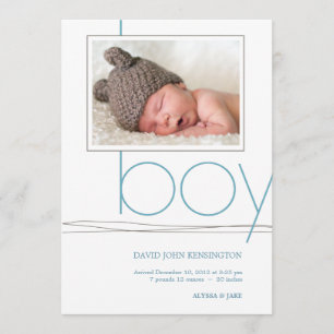 Oh invitación de encargo del nacimiento de la foto