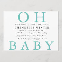 Oh invitación del bebé el | Baby Shower