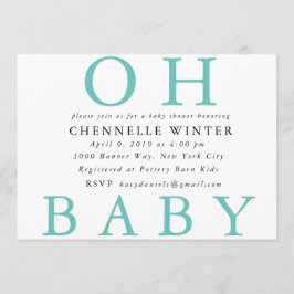 Oh invitación del bebé el | Baby Shower