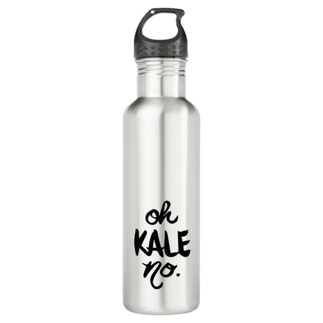 Oh, KALE no - mínimo. botella de agua (Anverso)