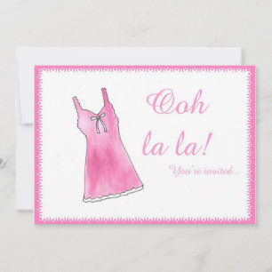 "¡Oh La La La!" Invitación a la ducha Lingere