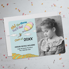 ¡Oh, los lugares a los que vas! Invitación de grad