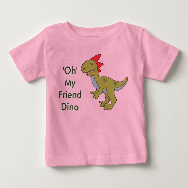 "Oh mi amigo Dino", Camiseta bebé (Anverso)