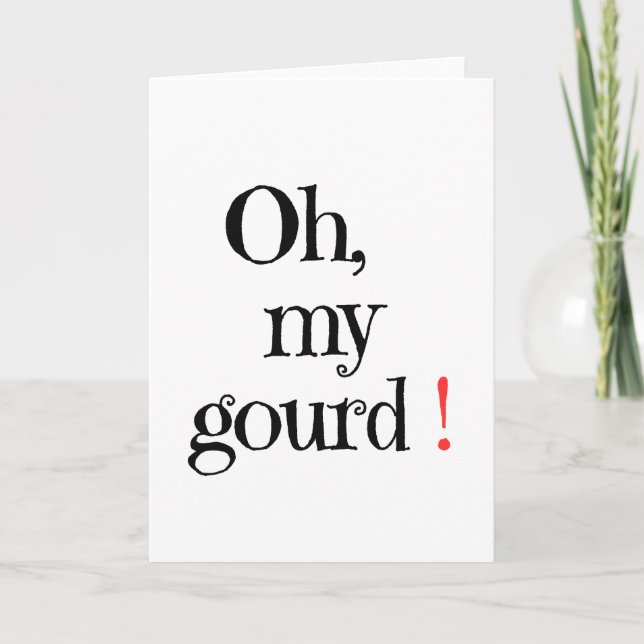 ¡Oh, mi calabaza! Tarjeta de Halloween (Anverso)