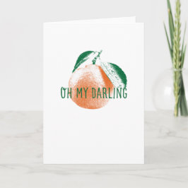Oh Mi Darling Clementine Tarjeta De Saludo Ilustra