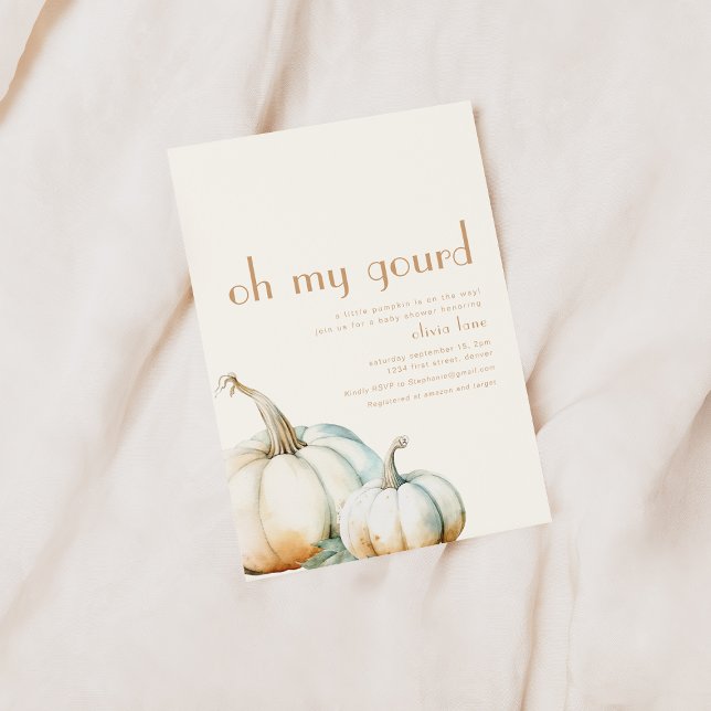 Oh Mi Gourd Invitación Baby Shower (Subido por el creador)