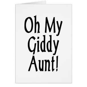 ¡Oh, Mi Tía Giddy! Tarjeta