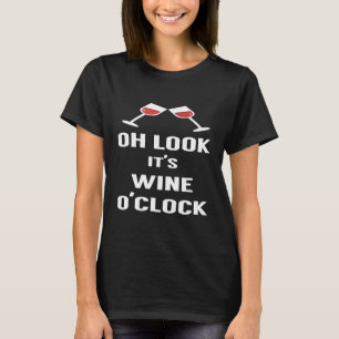 Oh Mira Sus Camisetas De Bebidas De Vino Gracioso 