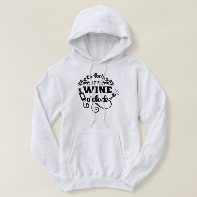 Oh mirada, es sudadera con capucha de las señoras (Diseño del anverso)