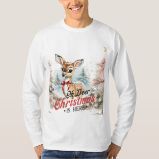Oh Navidades de ciervos están aquí camiseta de man