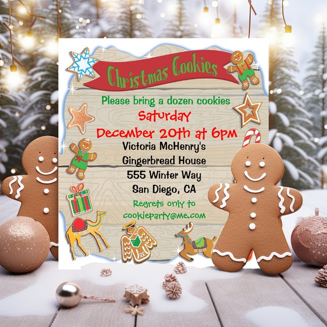Oh Navidades Snap Invitación de fiesta de Cookie E (Subido por el creador)