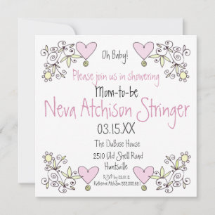 ¡Oh, nena! Invitación a la ducha de jardín