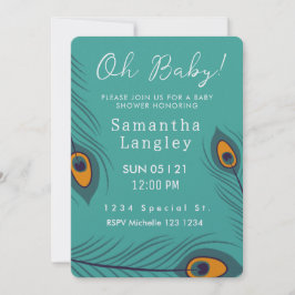 ¡Oh, nena! Invitación de Baby Shower de primavera