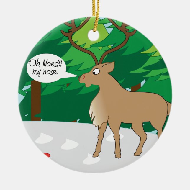 oh no mi ornamento de nariz (Frente)