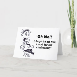 Oh No Olvidamos Nuestra Tarjeta De Aniversario