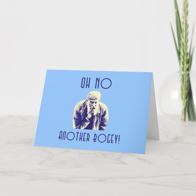 Oh No Otra Tarjeta Personalizable Bogey Golf (Anverso)