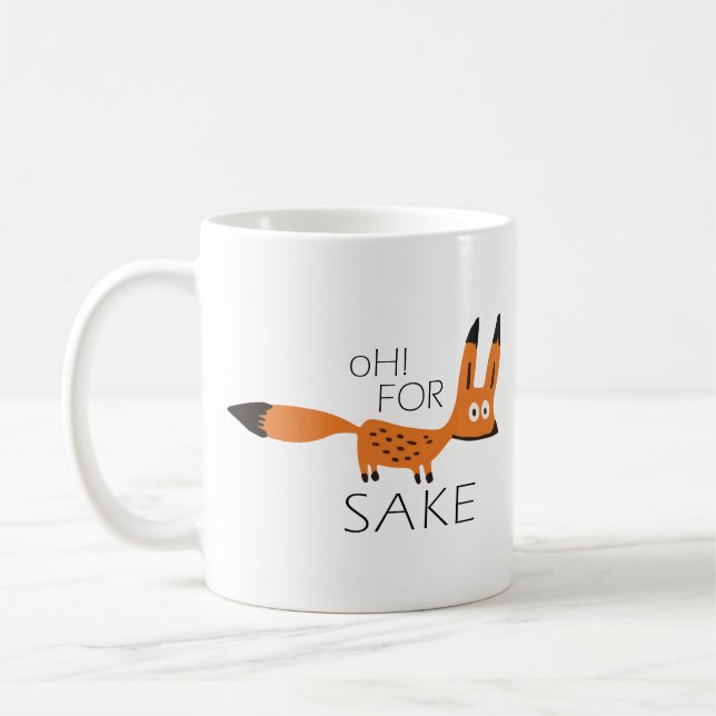 ¡Oh para el motivo del Fox! Taza (Izquierda)