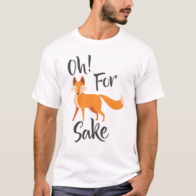 oh para la camiseta del motivo del zorro (Anverso)