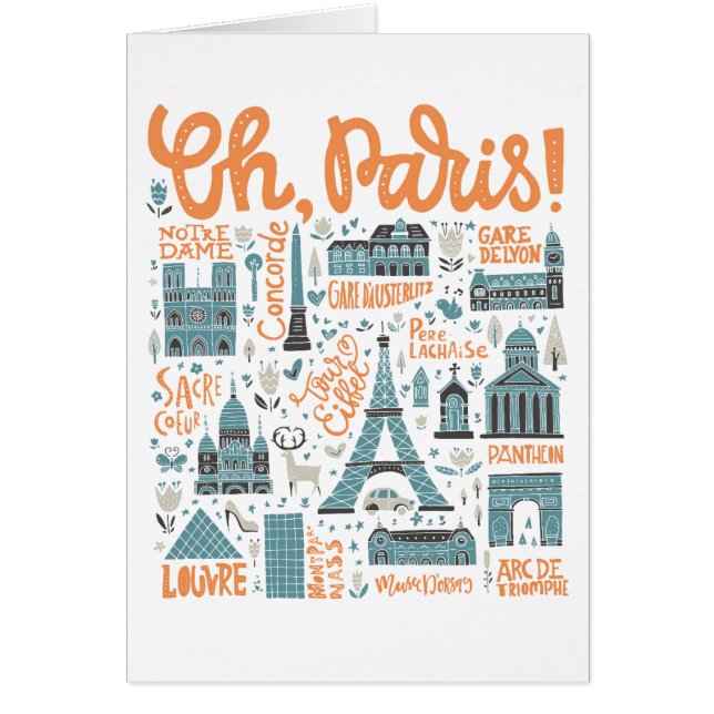¡Oh, París! tipografía de la ciudad del | (Frente)