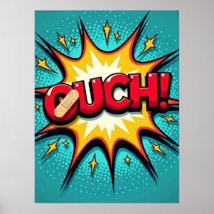 ¡OH! Poster de explosión de historietas de arte po