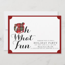 Oh Qué Diversión | Invitación de Fiesta Navideña