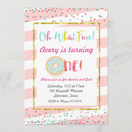 Oh Qué Diversión Invitación de Primer Cumpleaños