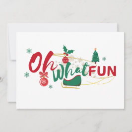 Oh Qué Diversión - Tarjeta de saludo de los Navida