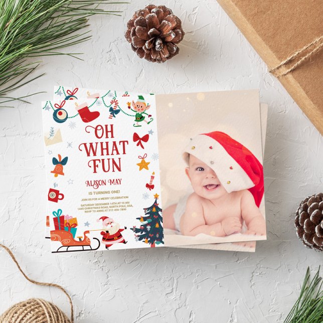 Oh Qué Divertida Foto Invitación a Cumpleaños (Subido por el creador)