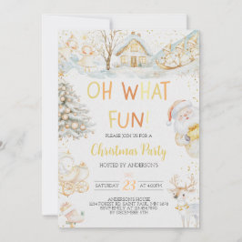 Oh Qué Divertida Invitación de Fiesta de Navidades