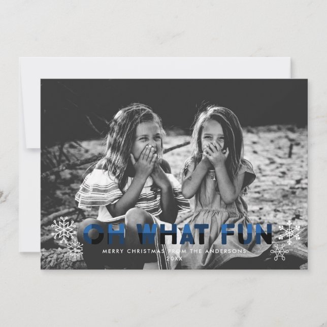 Oh Qué Divertida Tarjeta De Navidades De Buffalo A (Anverso)