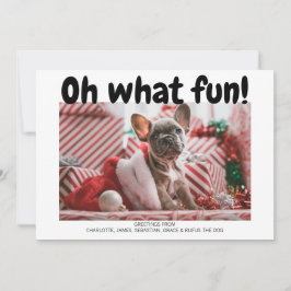 Oh Qué Divertida Tarjeta de Navidades de patrón de