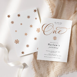 Oh qué divertido copo de nieve Invitación de prime