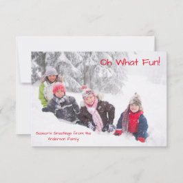 Oh Qué Fun Photo Red Dots - Tarjeta de Navidades 3