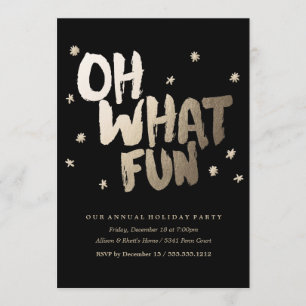 OH QUÉ invitación de la celebración de días