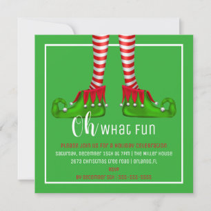 Oh, qué invitación de la fiesta de Navidad de la