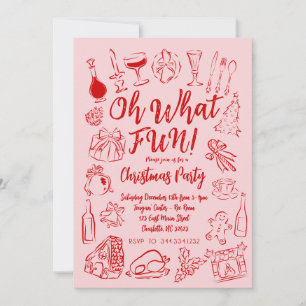Oh Qué Invitación De Navidades Divertidos